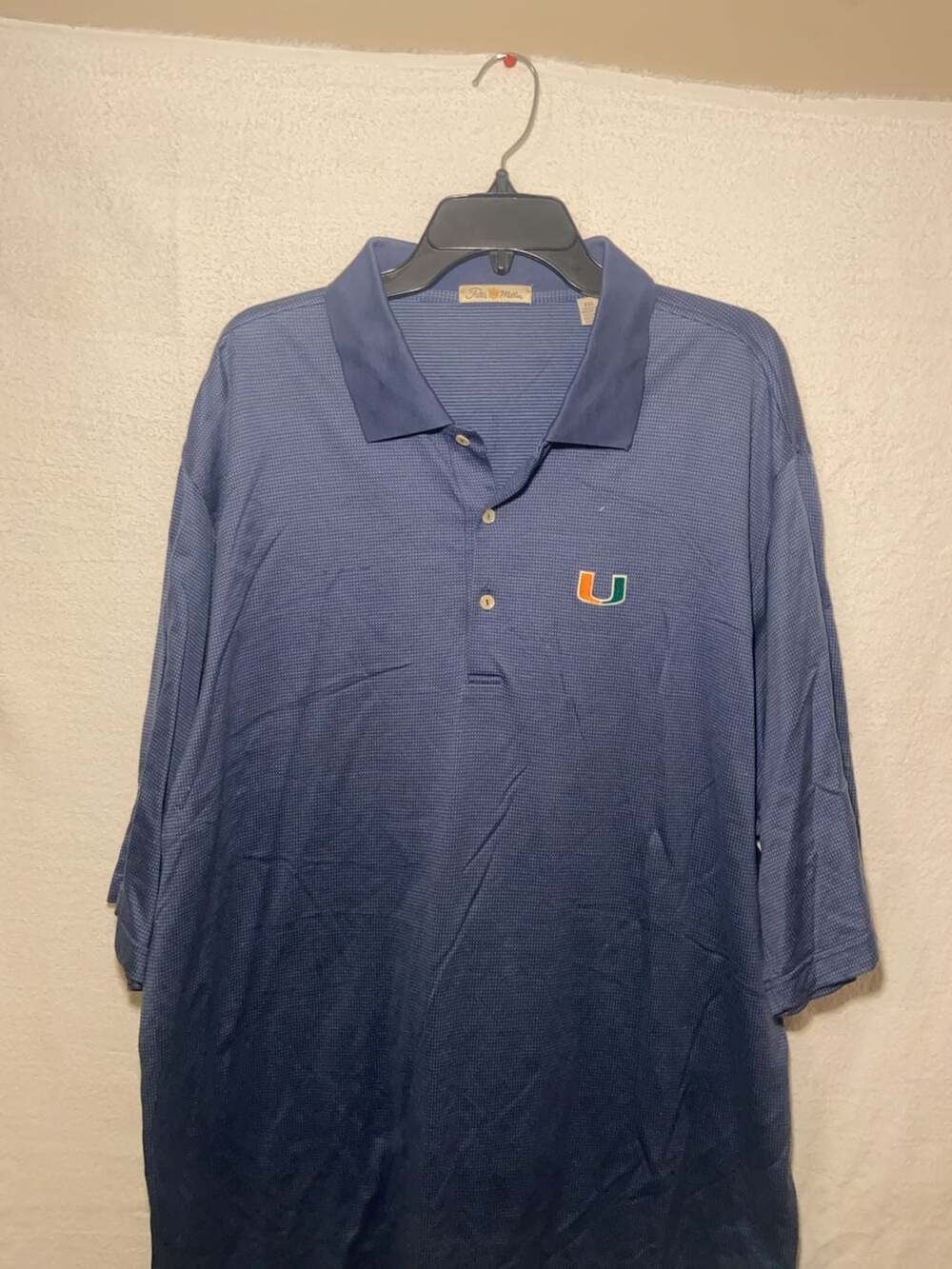 Peter Millar University of Miami Hurricanes Performance Polo Shirt XXL